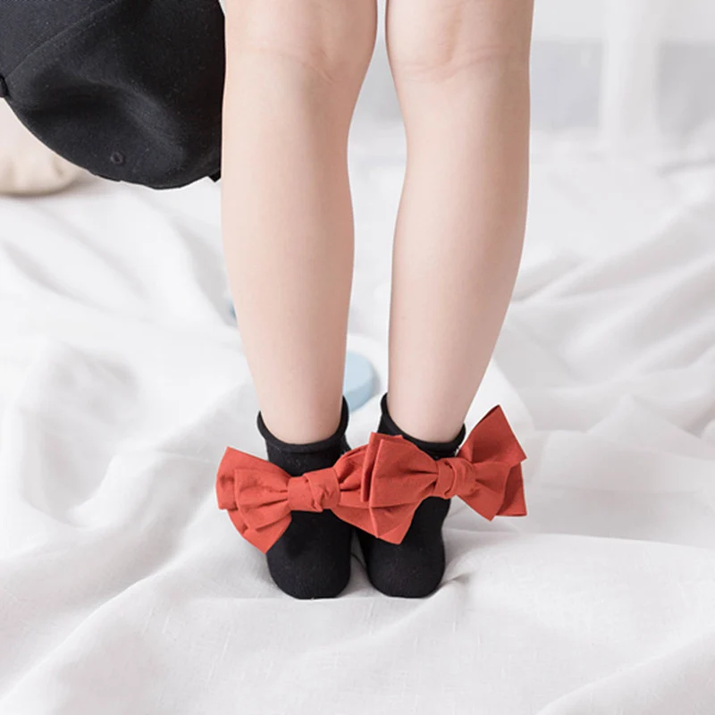 Новые Носки ярких цветов для маленьких девочек милые детские носки с оборками и