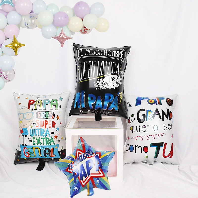 1 шт. 18 дюймов гелиевые шары в форме сердца испанского счастливого отца Te amo love mama
