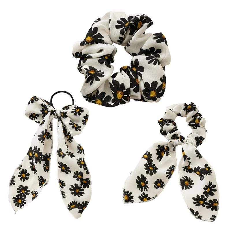 

Simple High Elastic Hair Cord Female girl's Hair Elastic Accessories Necktie Hairpin Headdress