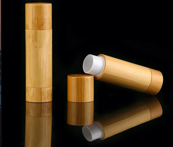 

5g lip balm case Lipstick Tube Container Lip Balm Tubes Bamboo Lipstick Tubes 5ml lipgloss container