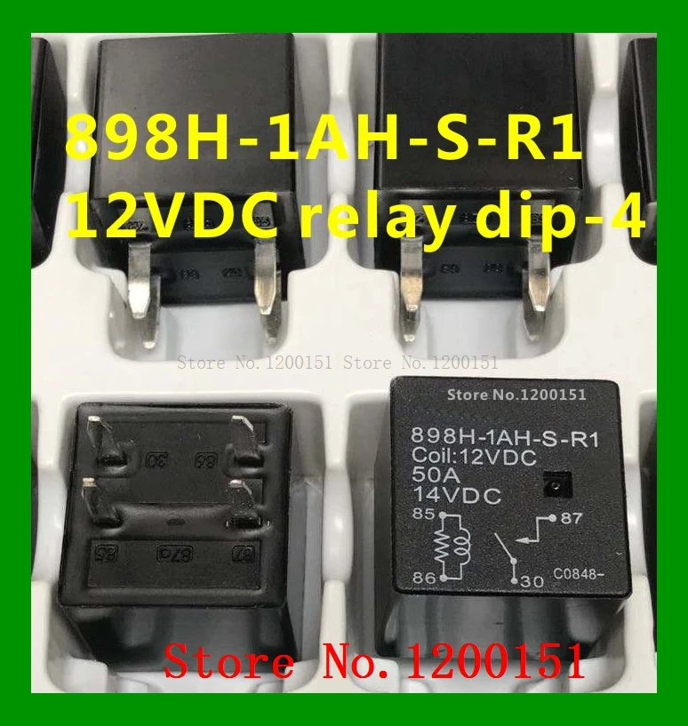 

Реле 898H-1AH-S-R1, 12 В постоянного тока, dip-4