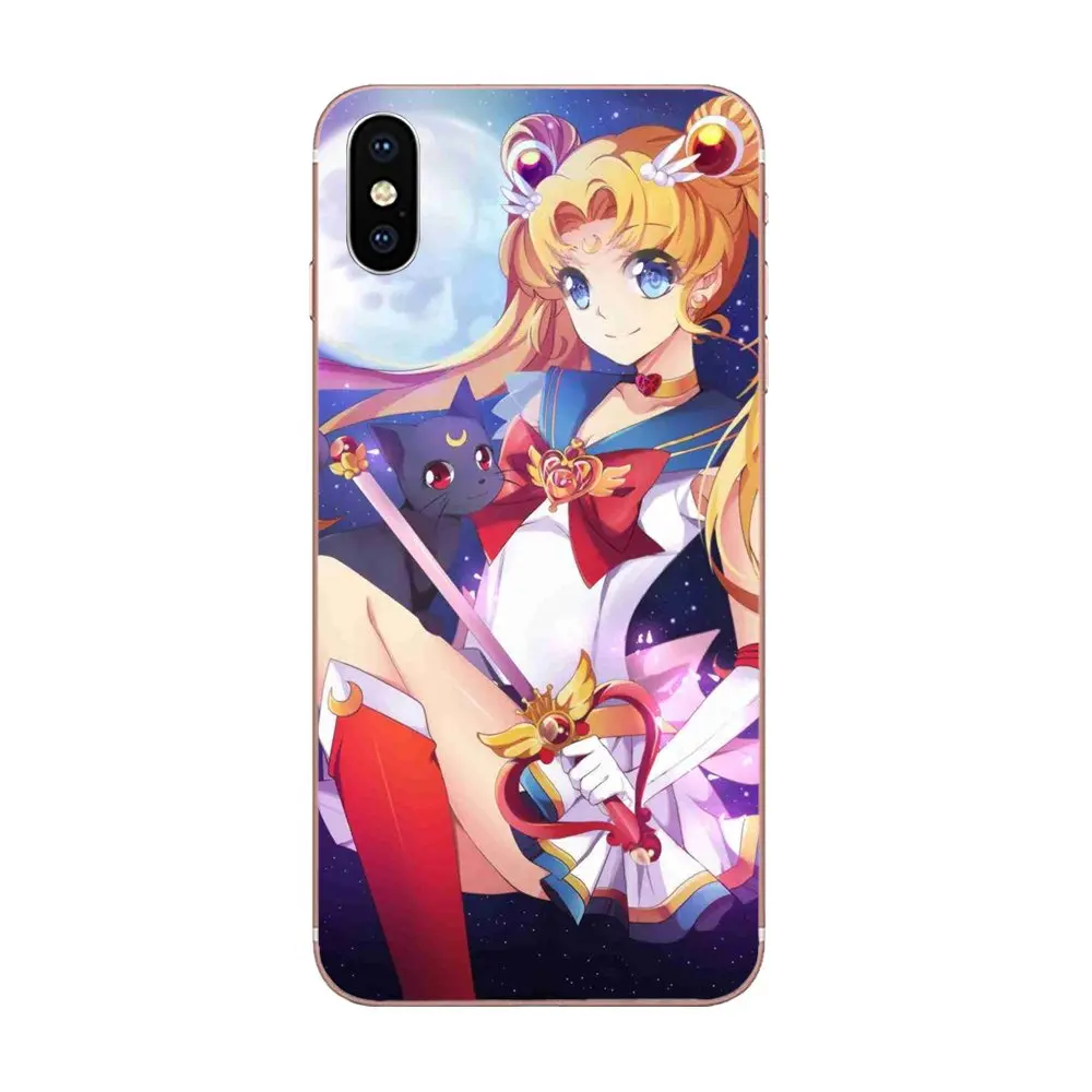 Мягкие чехлы для huawei Honor mate 7 7A 8 9 10 20 V8 V9 V10 G Lite Play Mini Pro P Smart Sailor Moon Fashion | Мобильные