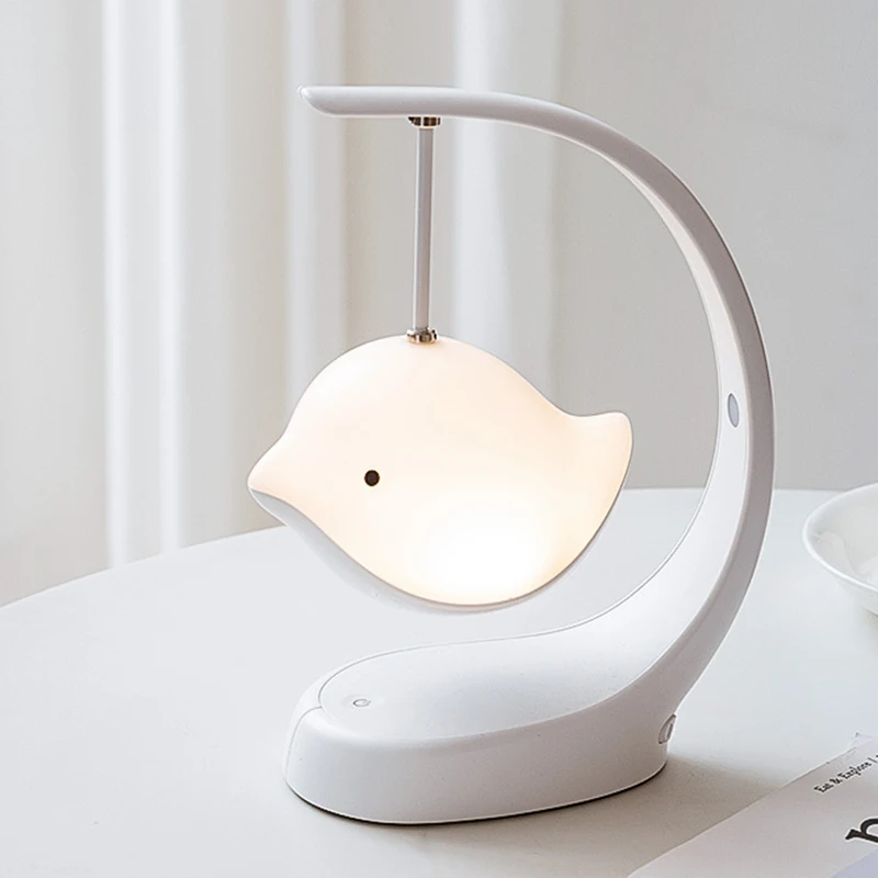 

Bluetooth Music Night Light Cute Birds Lamp with Touching Sensor Rechargeable Color Changing for Children Bedroom PUO88