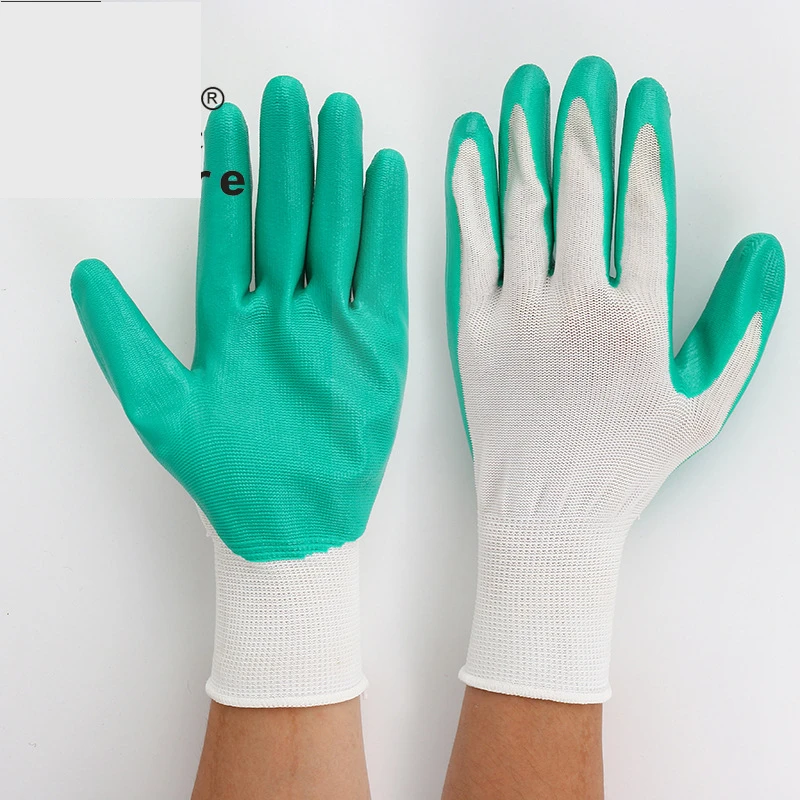 WHLW Instrument Soak Glue Labor Protection Gloves More Wear-resisting Cut Waterproof Oil Resistant | Инструменты