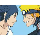 Картина по номерам Наруто и Саске, 30 х 40 см