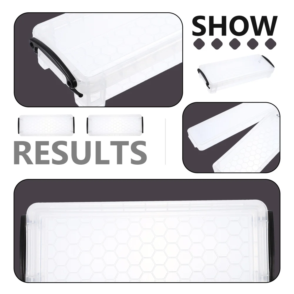 

1 Set 6Pcs Pencil Boxes Large Capacity Office Storage Boxes (White)