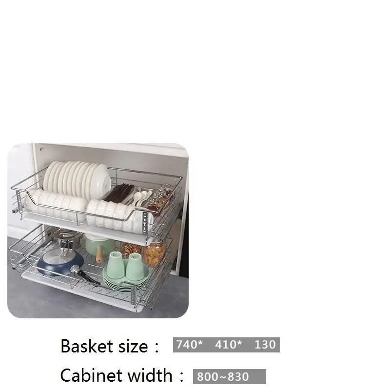 

Armario Cocina And Storage Drawer For Stainless Steel Organizer Rack Cuisine Kitchen Cabinet Cestas Para Organizar Basket
