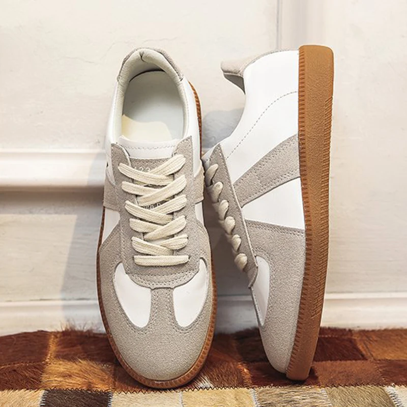 Женские кроссовки вулканизированные туфли на плоской подошве со шнуровкой в