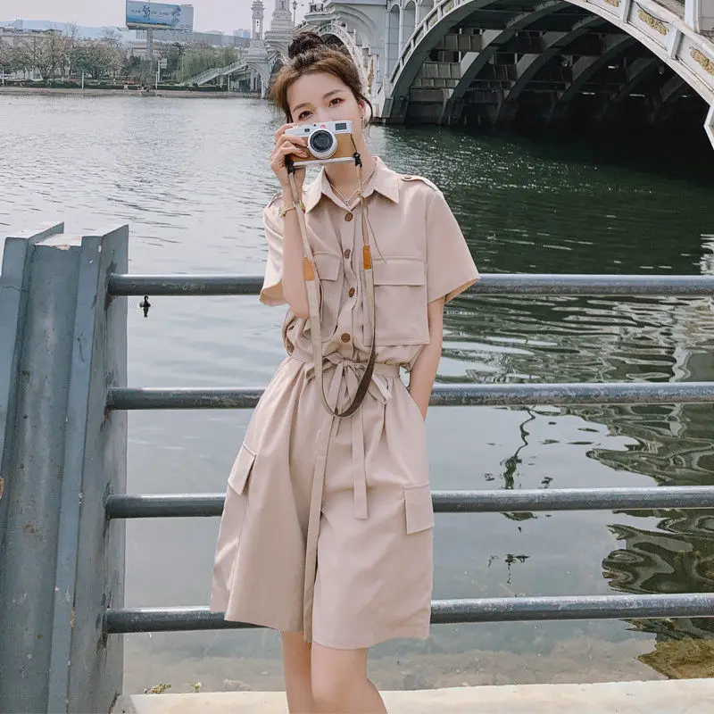 

2021 summer new tide ins loose straight casual short wide leg pants set