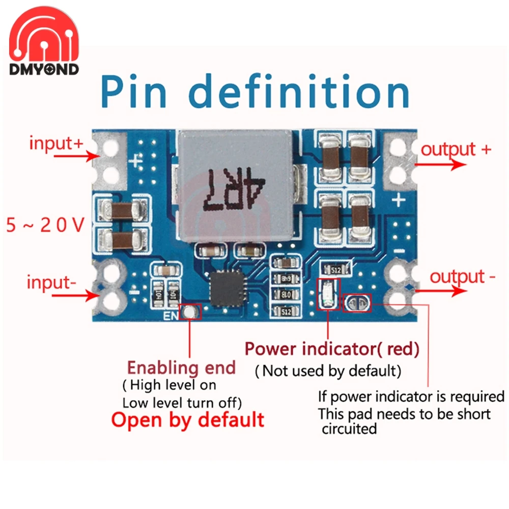 DC Mini 560 Step Down выходной преобразователь 3 В 5 в 9 12 5A Mini560 стабилизированный модуль