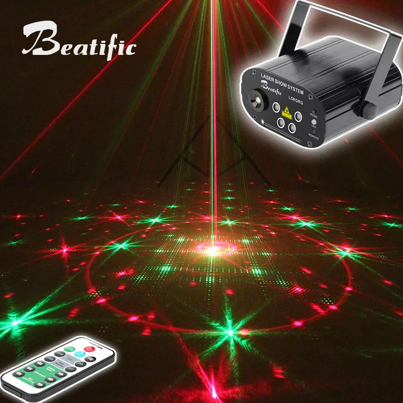 Мини проектор для лазерного шоу красный зеленый синий светодиод танцевальные