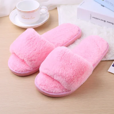style 2 pink Женские тапочки и тапочки; сезон осень; Новинка года; стильная одежда в Корейском стиле; модные домашние тапочки из хлопка с нескользящей толстой подошвой - Цвет: style 2 pink