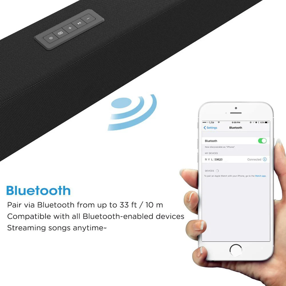 120 Вт звуковая система для домашнего кинотеатра, саундбар, 2,1 ТВ, Bluetooth, динамик, поддержка, оптический AUX, коаксиальный, звуковая панель, сабвуфер, динамик s для телевизора
