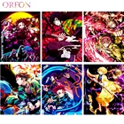 Набор для рисования по номерам сделай сам, рисование по номерам в стиле японского демона, аниме-убийца, ремесла, уникальные подарочные иероглифы, украшение на холсте в стиле атласа