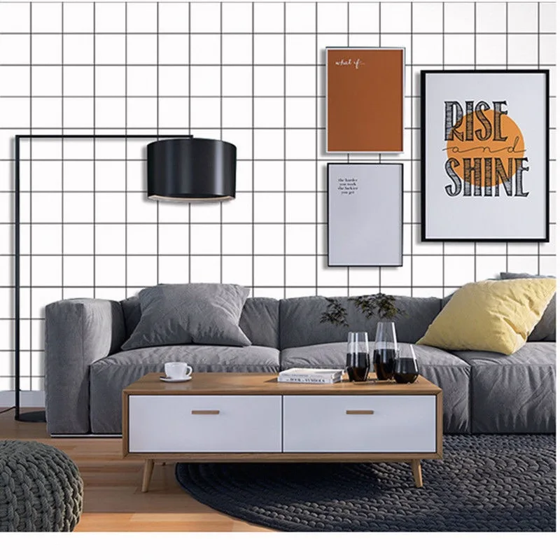 Самоклеящиеся обои с голубым небом и белыми облаками декоративные для гостиной