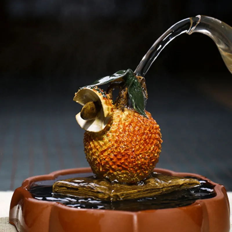 Исин аутентичная фиолетовая глина счастливые фрукты личи Чай Домашние животные