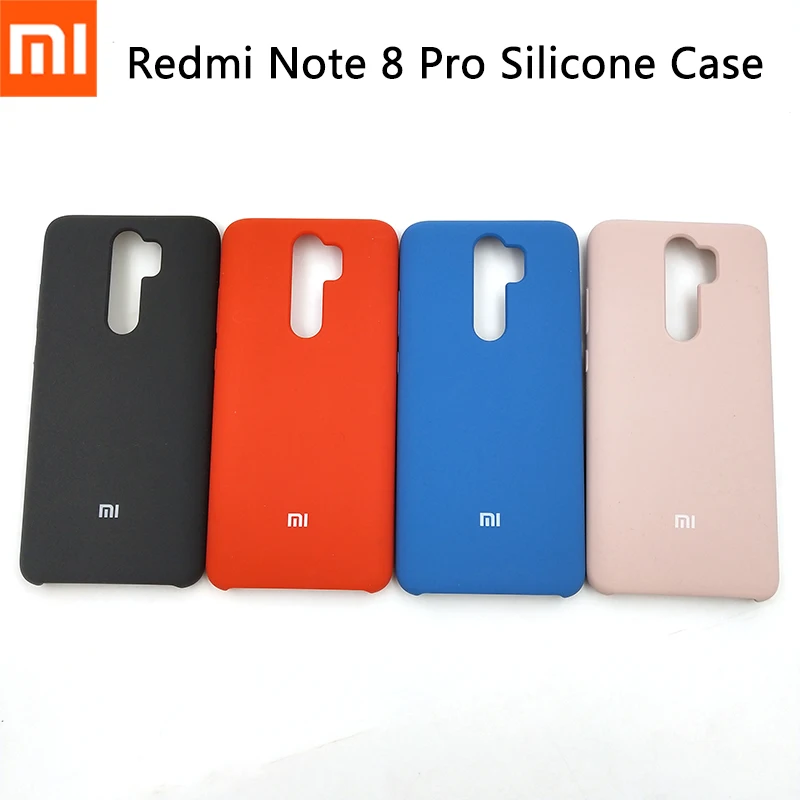 Чехол для Redmi Note 8 Pro оригинальный XIAOMI жидкий силикон защита ударопрочный