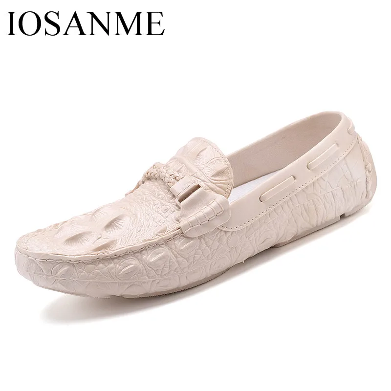 Мужские повседневные кожаные туфли итальянские модные лоферы из змеиной кожи