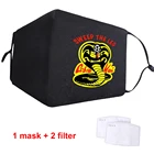 Cobra Kai пыле маски для лица, рта модный защитный маска Lavable моющиеся Мягкие Уход за кожей лица маска для мужчин женщин PM2.5 фильтры в маске