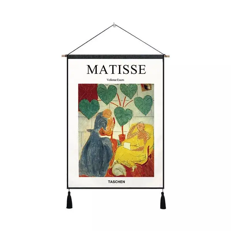 

Living Room Decoration Painting Fabric Sofa Background Wall Combination Hanging Painting Bedroom Bedside Tapestry