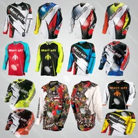 cycling mountain bike competition black off road motorcycle riding downhill mtb jersey bmx dh dry breathable long sleeve shirt