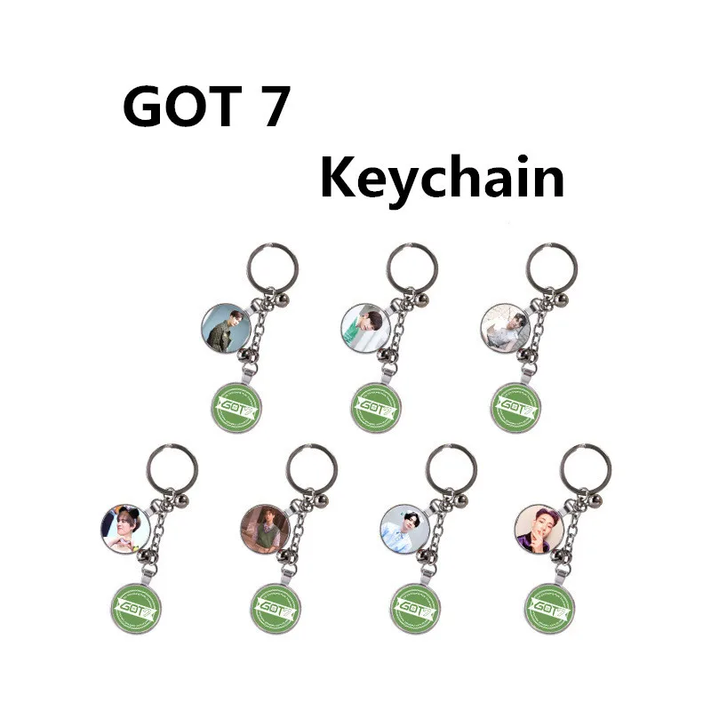Kpop GOT7 JB JinYoung Марк Джексон YoungJae бэмбам югёом двойная картина металлический брелок
