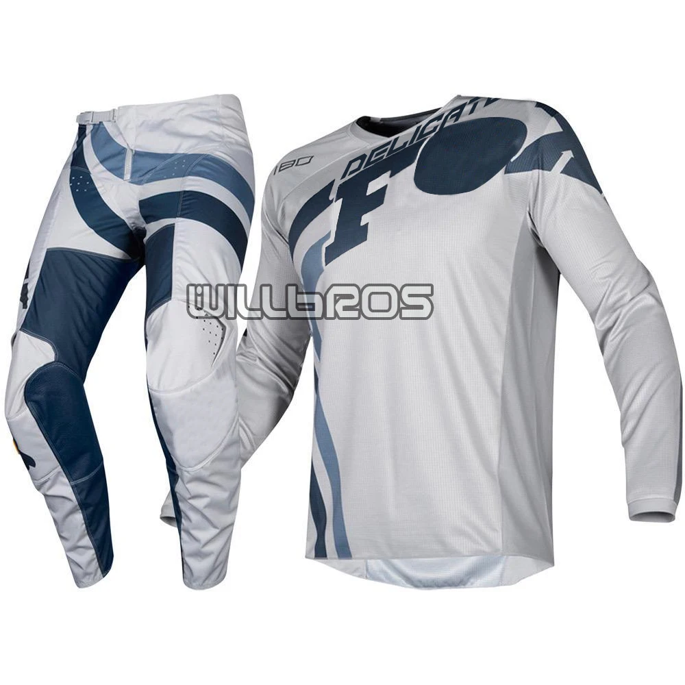 Grey MX 180 Cota Red Jersey& Pant мотоцикл MTB велосипед MX набор внедорожных передач для мотокросса - Цвет: Grey