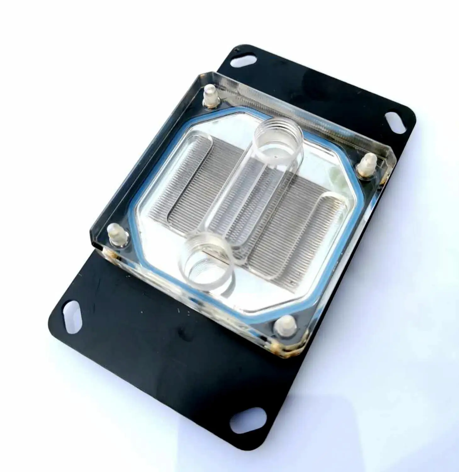 acrylic amd Акриловый топ с rgb светильник блок водяного охлаждения ЦП 0,4 мм микрорезка медь никель для AMD Ryzen AM3, AM4 intel - Цвет лезвия: acrylic amd