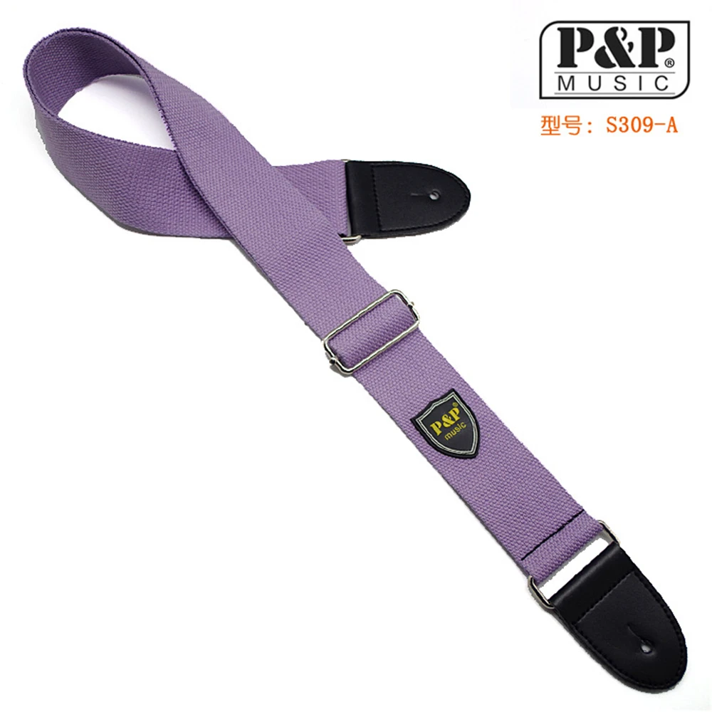 heißer verkauf adjustable150cm gitarre strap woven baumwolle akustische elektrische folk gitarre bass strap gürtel mit leder enden free glob