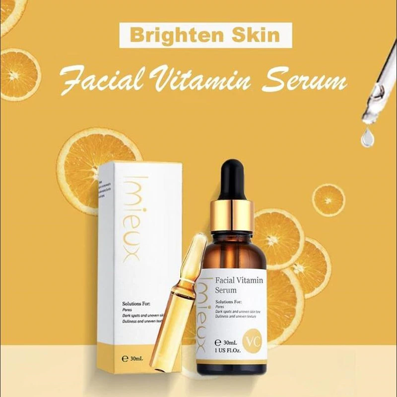 Витаминная Сыворотка для лица Гиалуроновая Кислота Витамин С отбеливающая