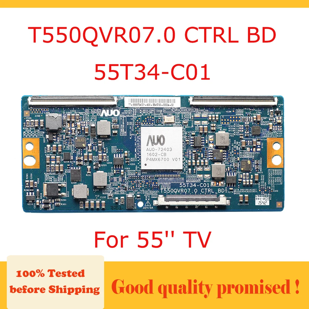 T con T550QVR07.0 CTRL BD 55T34 C01 ТВ 55 дюймов логическая плата оригинальный teste de placa tv