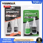 2 шт., супер клей для фиксации, сварочные клеи, крепкие, 7 секунд, быстрая жидкость, быстрый ремонт, металл, пластик, дерево, водонепроницаемость, фиксация