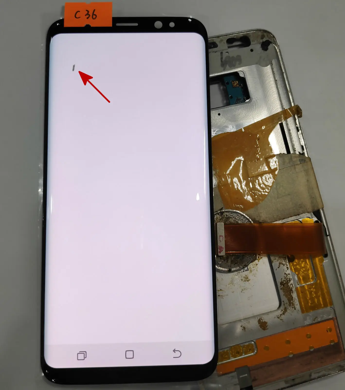 Замена ЖК-дисплея для samsung Galaxy S8 G950F G950 дефект ЖК-дисплей с сенсорным экраном дигитайзер с черным пятном