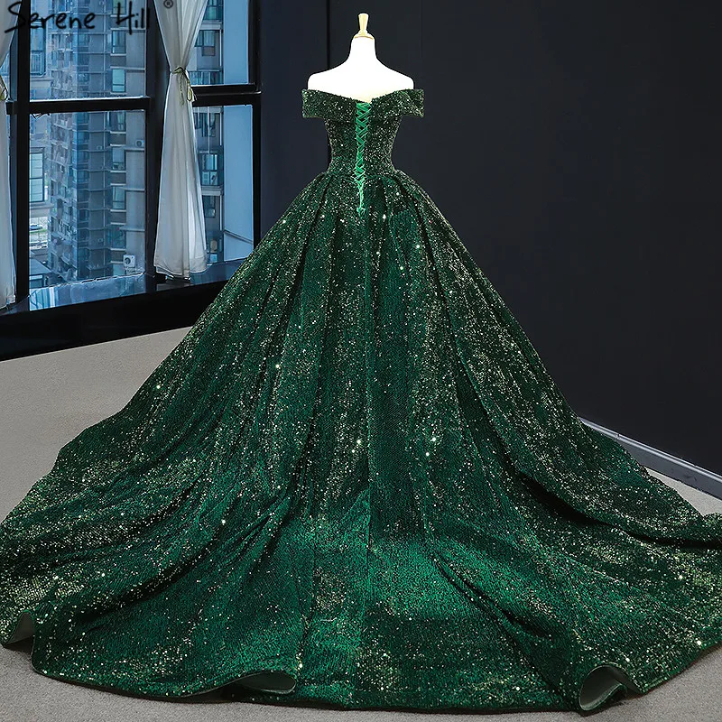 Serene Hill зеленое кружевное свадебное платье с блестками милой новейший дизайн