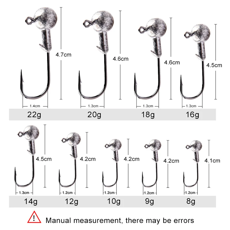 JIUYU 10pcs/Lot Exposed Lead Jig Head 1g -5g Hook Baits Fishing Hooks Jigging Luya Accessories Carp | Спорт и развлечения