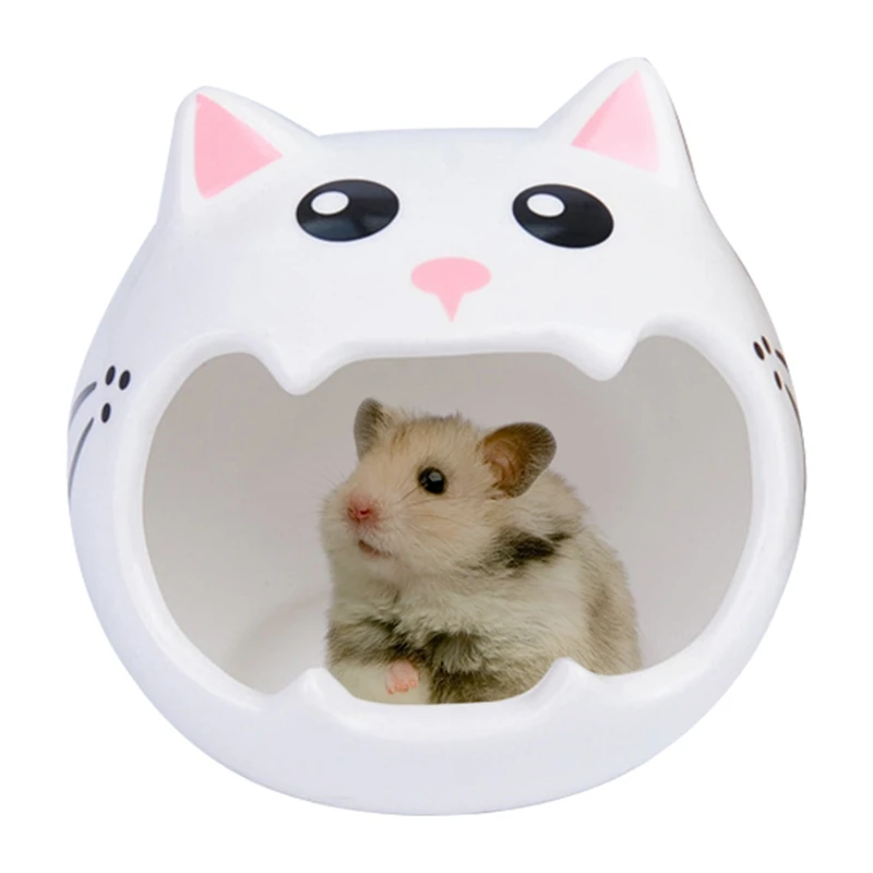 

Симпатичное летнее крутое керамическое гнездо, маленькие домашние животные, Шиншилла, ежик, белка, хомяк, аксессуары для маленьких животных...