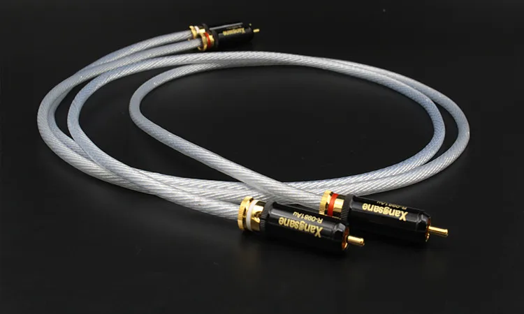 

HI-End Silver Plated RCA Interconnect Audio Cable audiophile RCA Cable