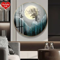full round diamond painting animal by numbers moon deer 5d color embroidery mosaic cross stitch winter home decor wedding gift