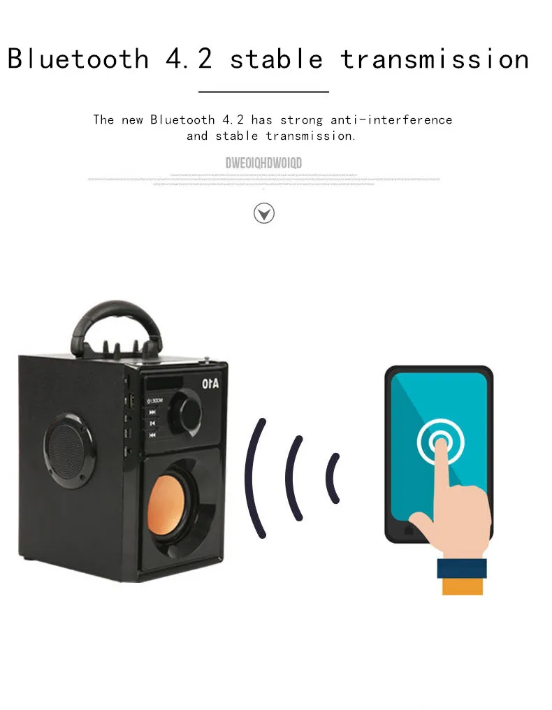 Беспроводной Bluetooth динамик мобильный телефон FM радио домашний кинотеатр портативный сабвуфер открытый стерео Boombox Coluna F4070