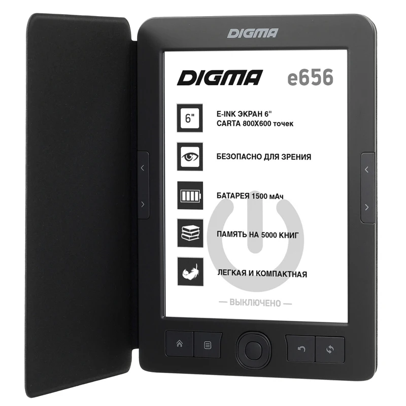 Электронная книга DIGMA E656 Cover 6&quot темно серый|Электронные книги| |