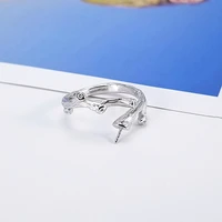 s925 silver ring women european and american fashion style freshwater pearl open ring rings for women sterling silver