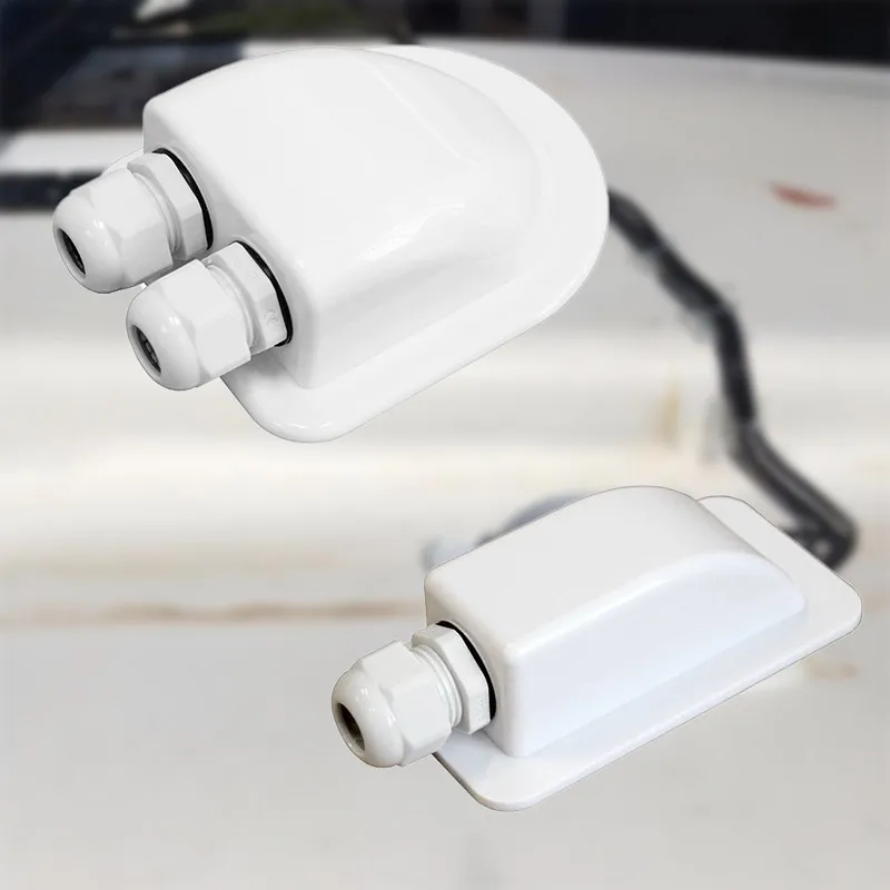 Водонепроницаемый двойной кабельный ввод сальники (3 7 мм) Одиночный для