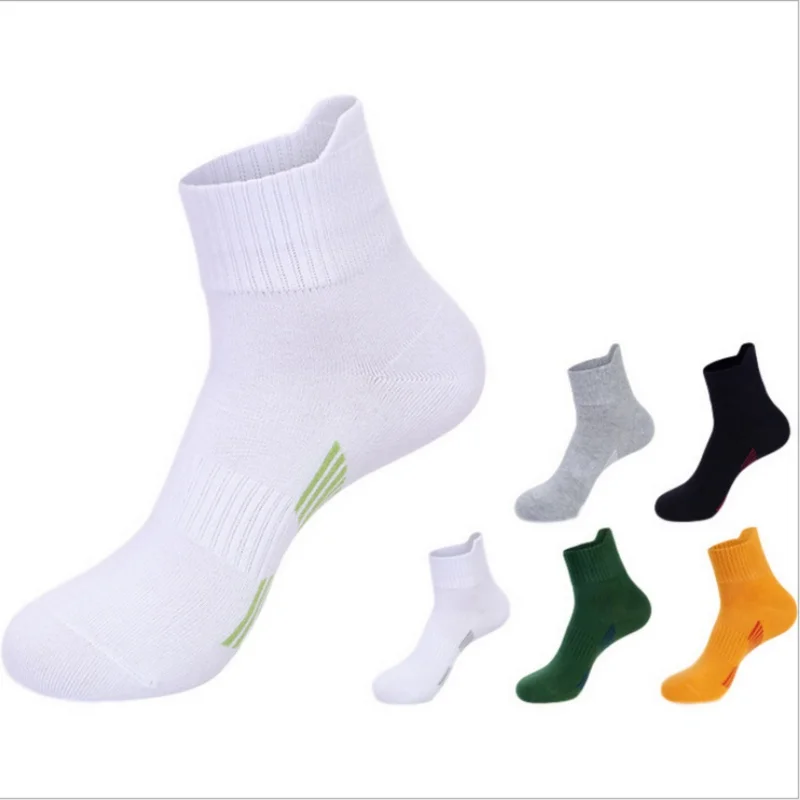 

5 Pairs Women Men Sport Socks BreathableShort Tube Socks Anti-Sweat Outdoor Running Socks Basketball Football Socks