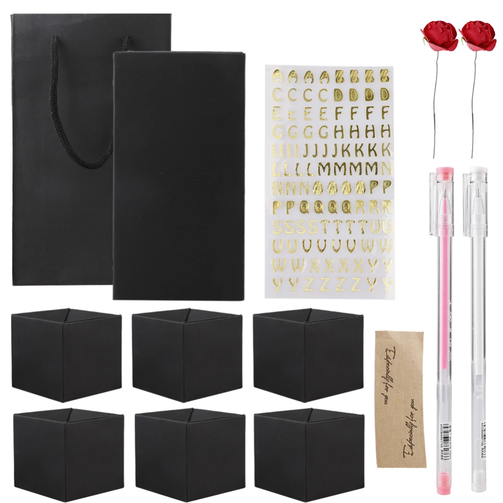 Удивительный взрыв пара прекрасная коробка любовь память Diy Фотоальбом юбилей