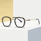 JackJad 2021 винтажные роскошные квадратные металлические стильные TR90 анти синие простые очки модный бренд дизайнерские очки оправа очки 52006