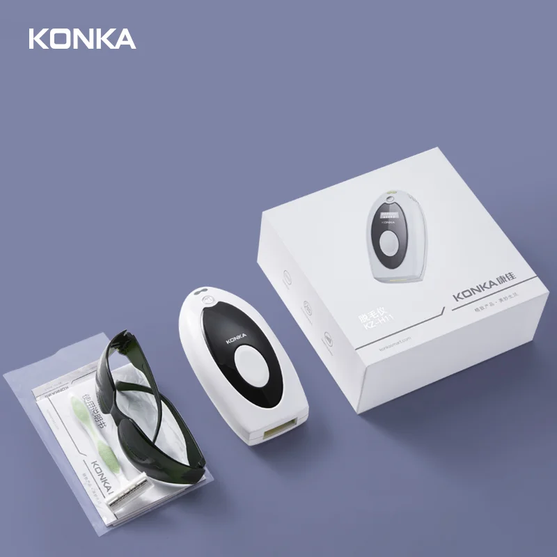 

Лазерный эпилятор KONKA IPL 500000, профессиональный Перманентный безболезненный депилятор с ЖК-дисплеем, средство для удаления волос для женщин ...