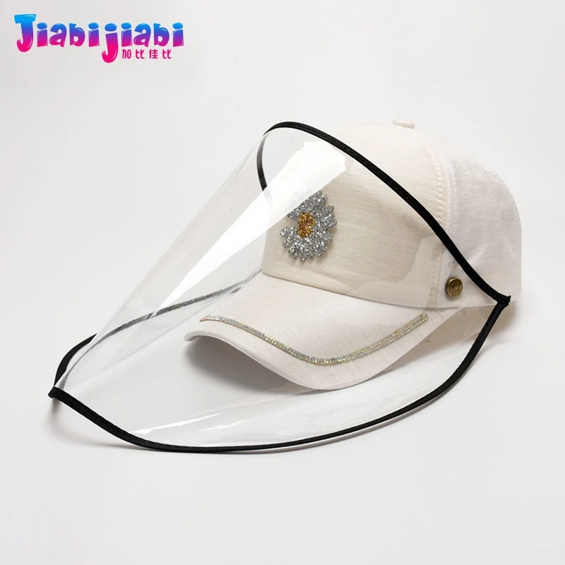 Летние шапки женская маска защита от вирусов пятки для лица модная пластиковый