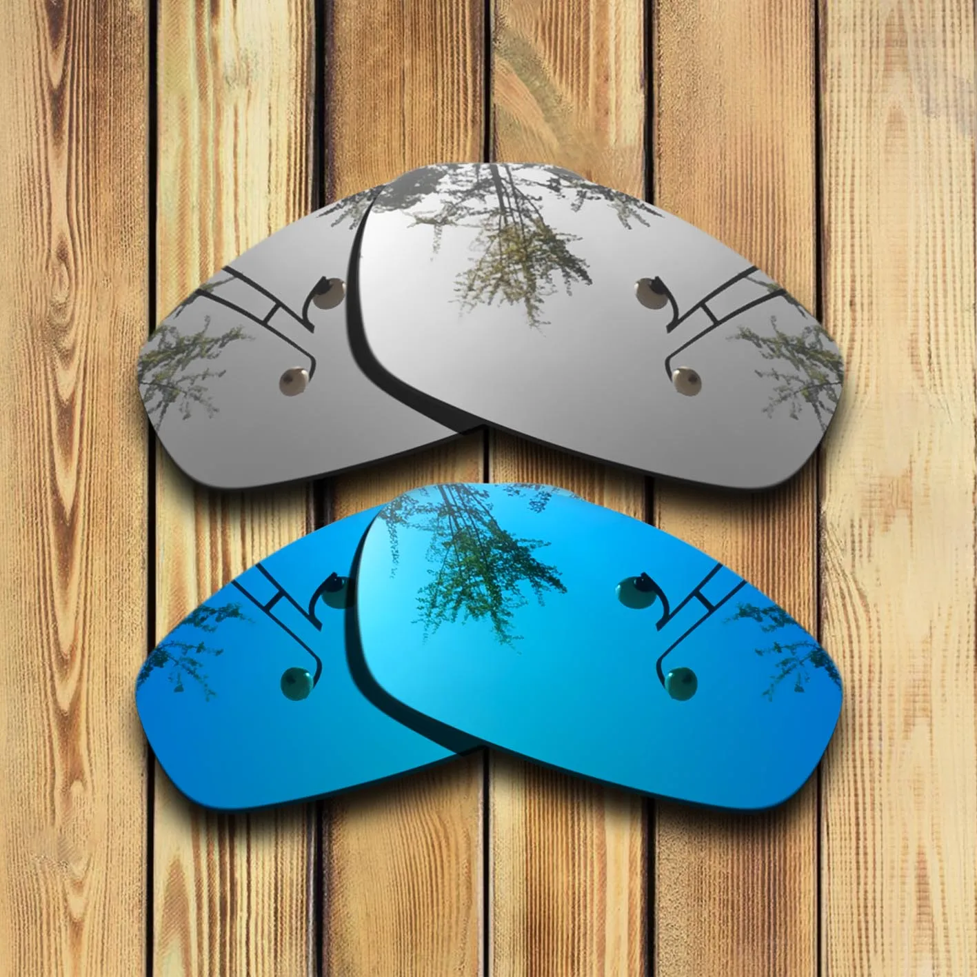 100% Precisely Cut Polarized Replacement Lenses for Blender Sunglasses Chrome & Blue Combine Options