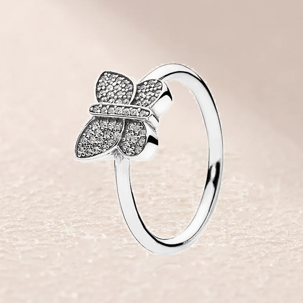 

190938CZ Sparkling Butterfly Ring