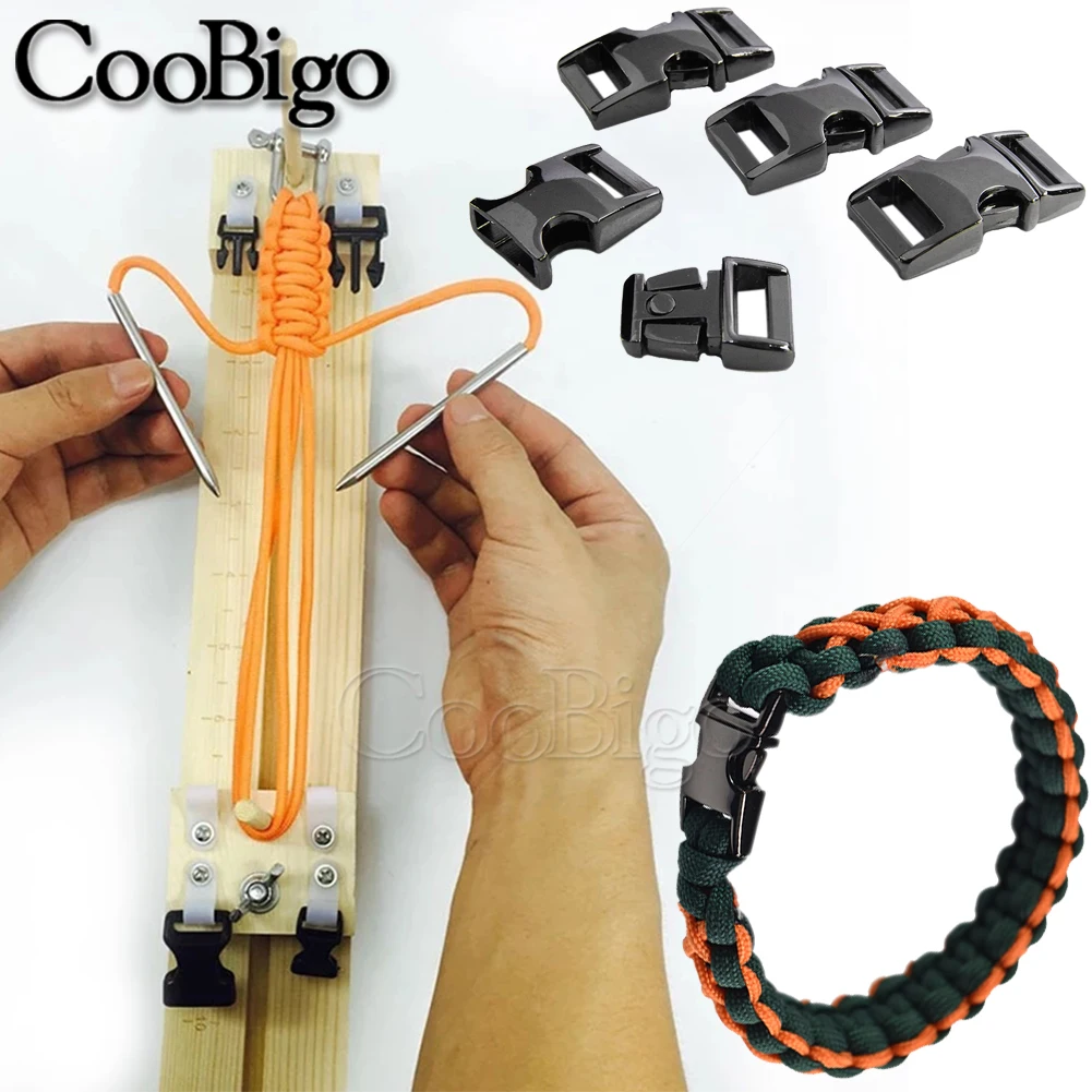 Боковые пряжки 550 Паракорд для браслета Пряжка плетения металлическая застежка